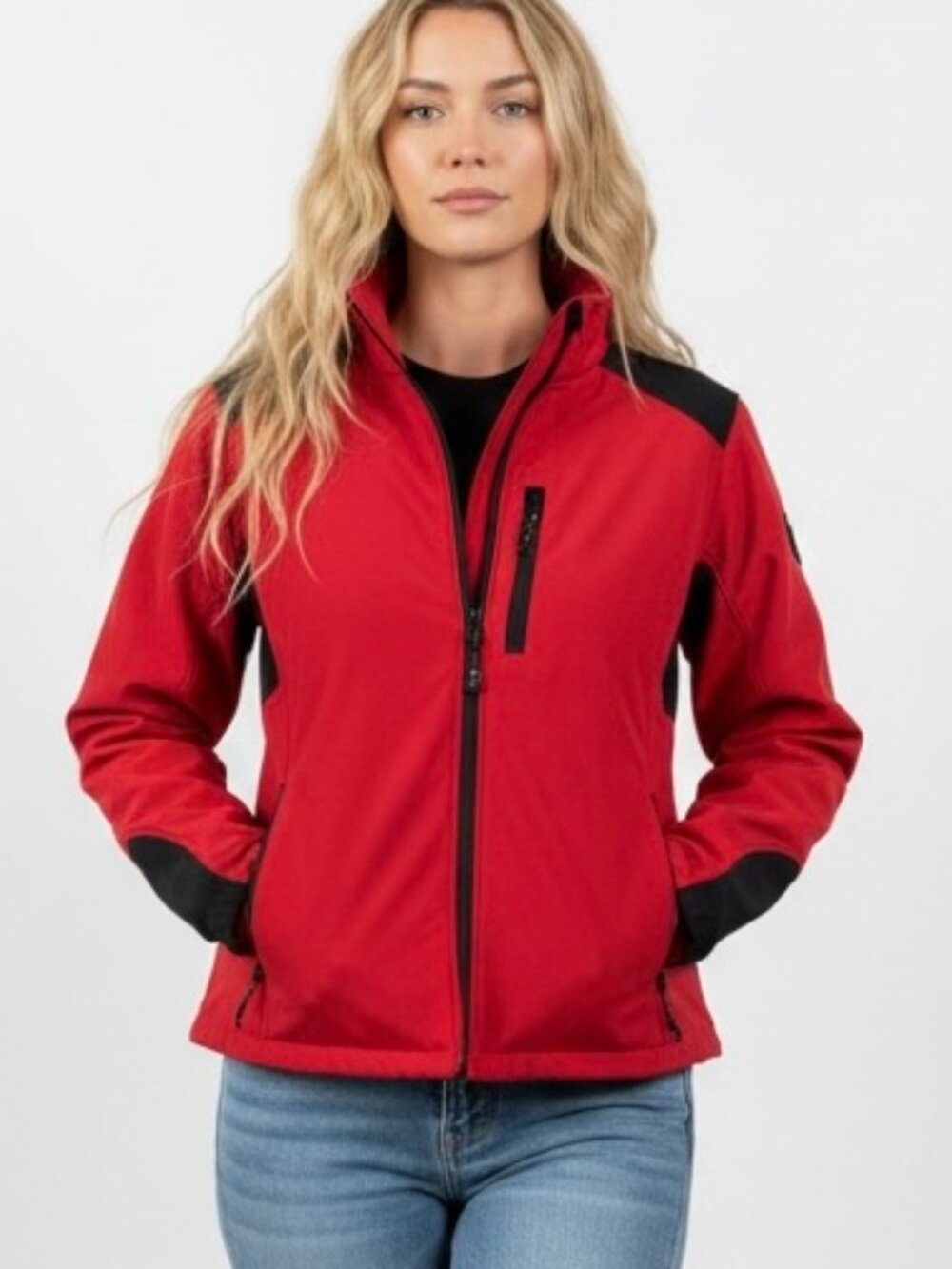 Black Diamond Softshell Women’s Jacket Medium Red Full Zip Outerwear Coat